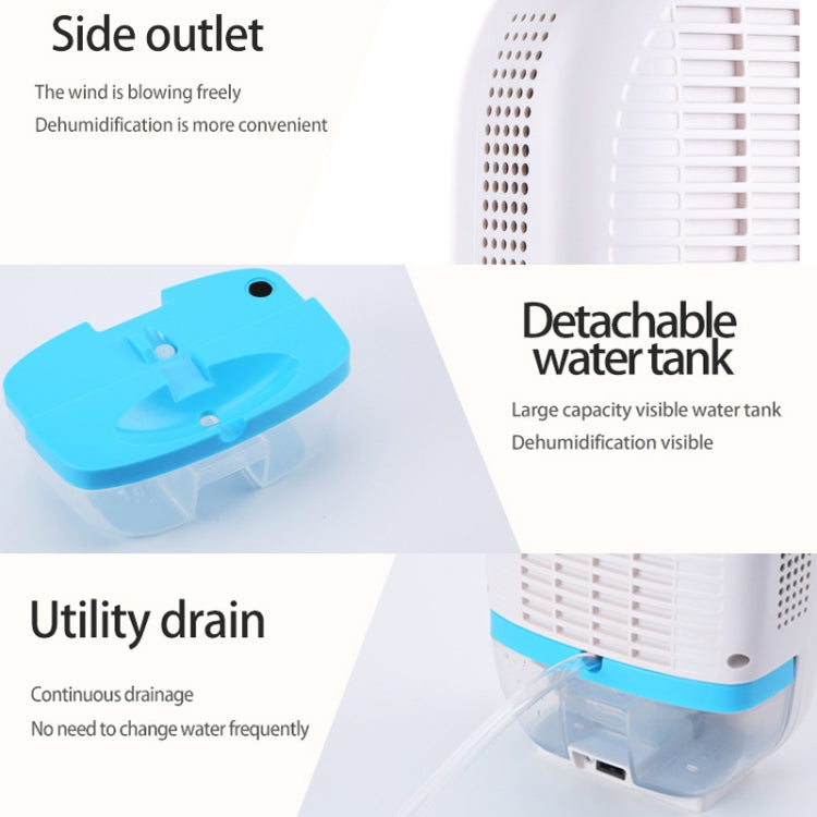 GZ-1901 Semiconductor Mini Dehumidifier Household Small Dehumidifier Bedroom Dehumidifier Moisture Absorber, Product specification: EU Plug(Fresh Blue) - free shipping - PMC TechLife - Order now!