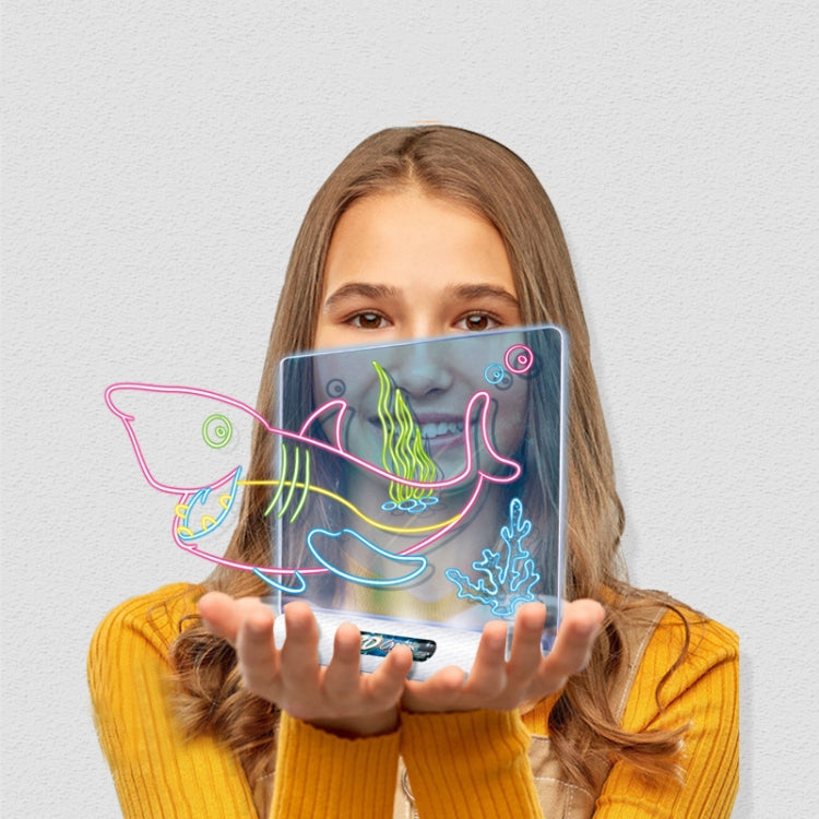 3D Fluorescent Drawing Board Magic Luminous Three-Dimensional Writing Board Graffiti Board Lighting Puzzle Children Drawing Board,Style: Medium Drawing Board (Dinosaur Version) -  by PMC TechLife | Online Shopping South Africa | PMC TechLife | Buy Now Pay Later Mobicred