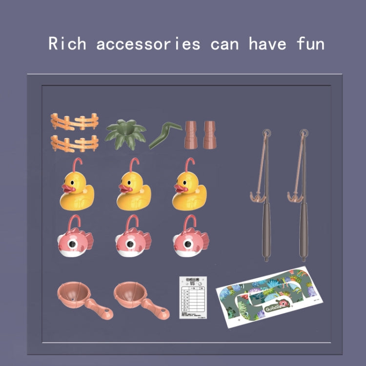 Play House Children Educational Electric Cycle Rotating Fishing Station Summer Water Game Toy Set, Colour: Green 3 Fish 3 Ducks - Music Toys by PMC TechLife | Online Shopping South Africa | PMC TechLife