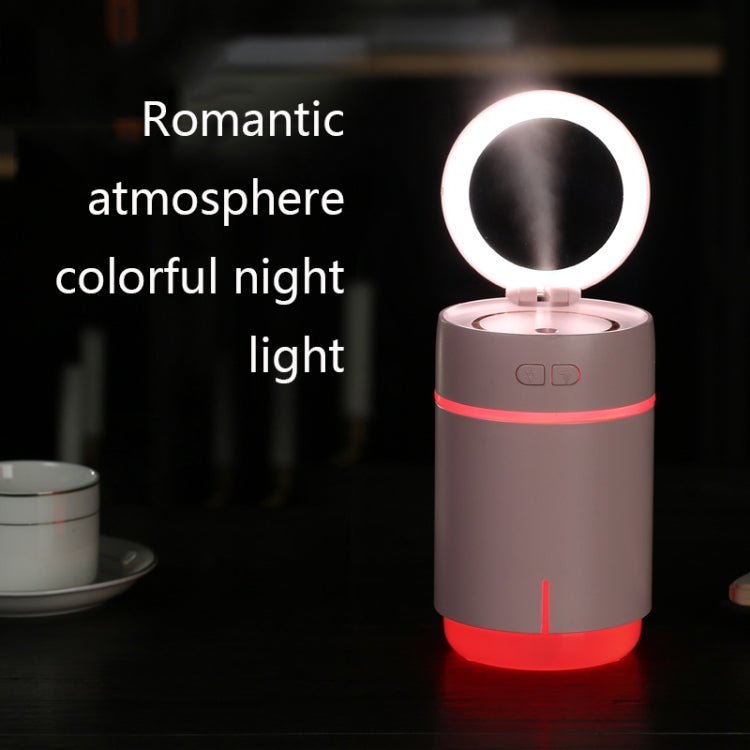 K005 Portable Hydrating LED Fill Light Makeup Mirror USB Mini Humidifier(Pink) - free shipping - PMC TechLife - Order now!