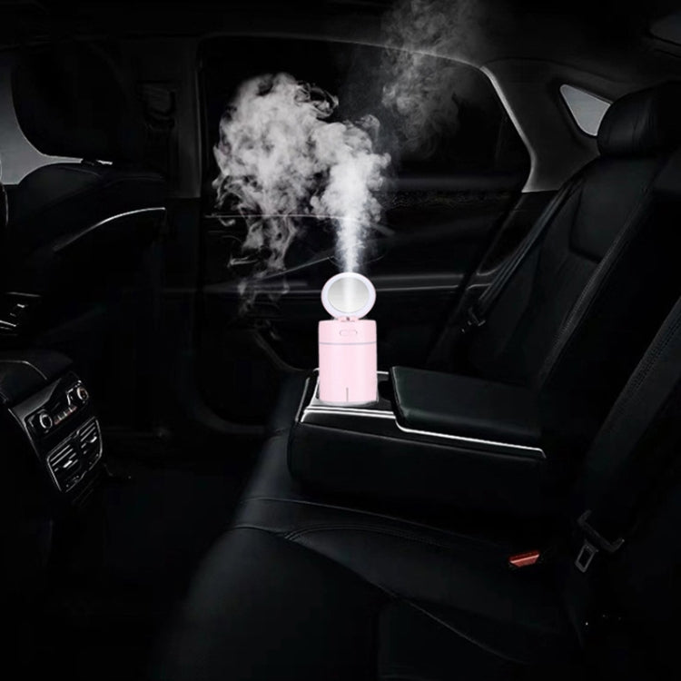 K005 Portable Hydrating LED Fill Light Makeup Mirror USB Mini Humidifier(White) - free shipping - PMC TechLife - Order now!