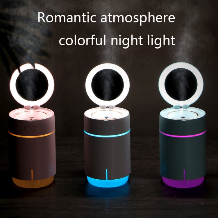 K005 Portable Hydrating LED Fill Light Makeup Mirror USB Mini Humidifier(White) - free shipping - PMC TechLife - Order now!