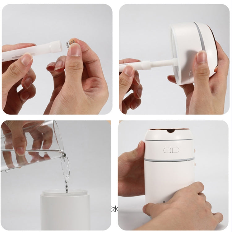 K005 Portable Hydrating LED Fill Light Makeup Mirror USB Mini Humidifier(White) - free shipping - PMC TechLife - Order now!