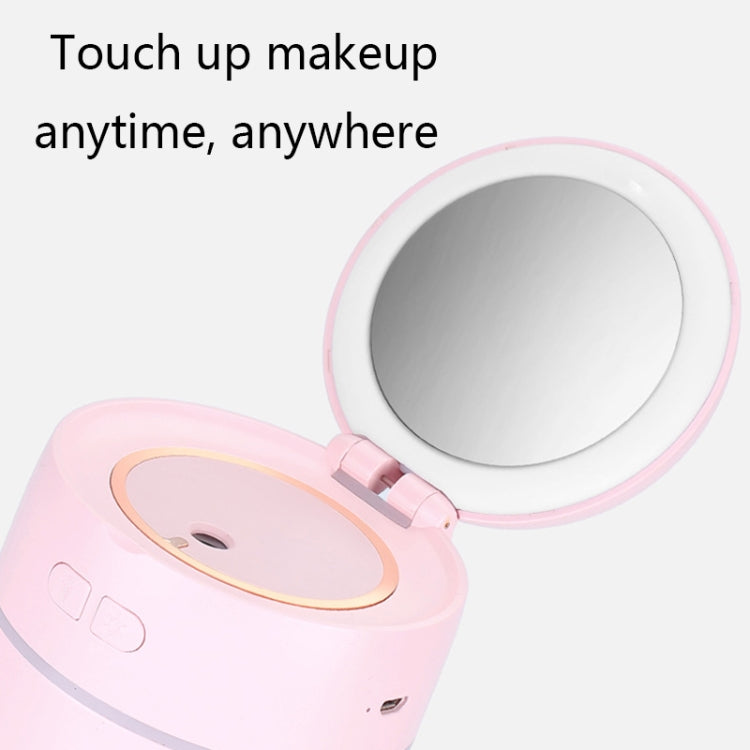 K005 Portable Hydrating LED Fill Light Makeup Mirror USB Mini Humidifier(Pink) - free shipping - PMC TechLife - Order now!