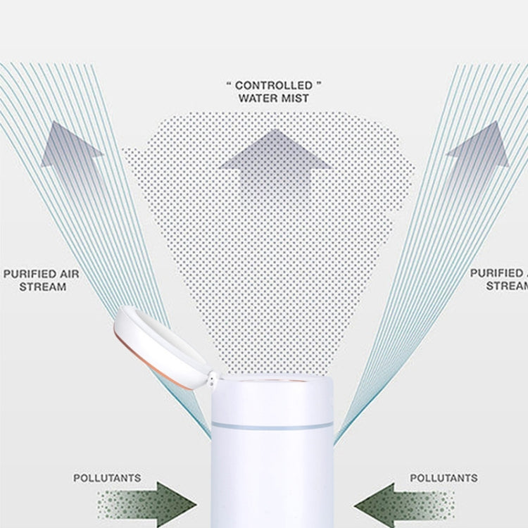 K005 Portable Hydrating LED Fill Light Makeup Mirror USB Mini Humidifier(White) - free shipping - PMC TechLife - Order now!
