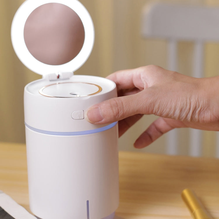 K005 Portable Hydrating LED Fill Light Makeup Mirror USB Mini Humidifier(White) - free shipping - PMC TechLife - Order now!