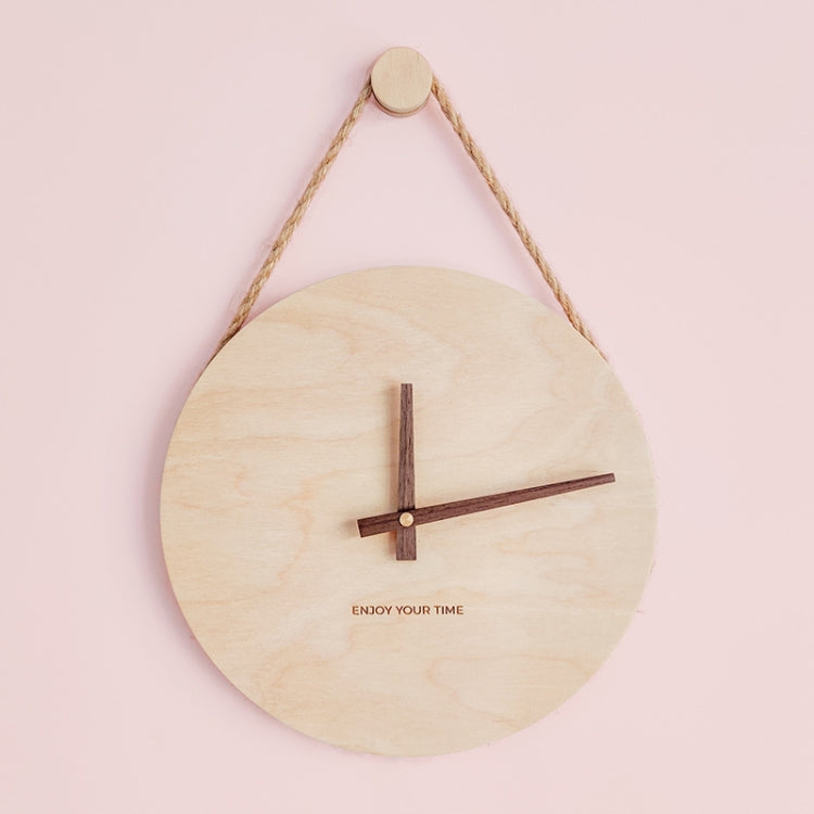 10 inch Without Printing Plate Wooden Sling Wall Clock Home Living Room Clock - Wall Clock by PMc TechLife | Online Shopping South Africa | PMc TechLife | Buy Now Pay Later Mobicred