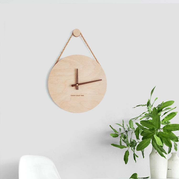10 inch Without Printing Plate Wooden Sling Wall Clock Home Living Room Clock - Wall Clock by PMc TechLife | Online Shopping South Africa | PMc TechLife | Buy Now Pay Later Mobicred