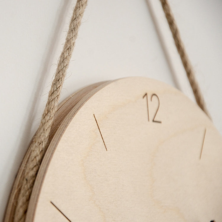 10 inch Without Printing Plate Wooden Sling Wall Clock Home Living Room Clock - Wall Clock by PMc TechLife | Online Shopping South Africa | PMc TechLife | Buy Now Pay Later Mobicred