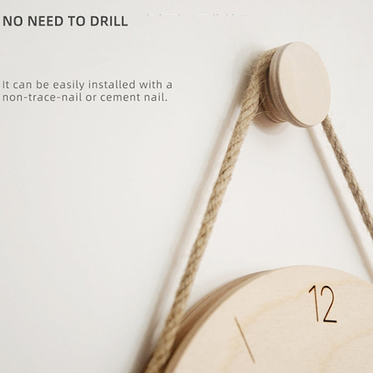 10 inch Without Printing Plate Wooden Sling Wall Clock Home Living Room Clock - Wall Clock by PMc TechLife | Online Shopping South Africa | PMc TechLife | Buy Now Pay Later Mobicred