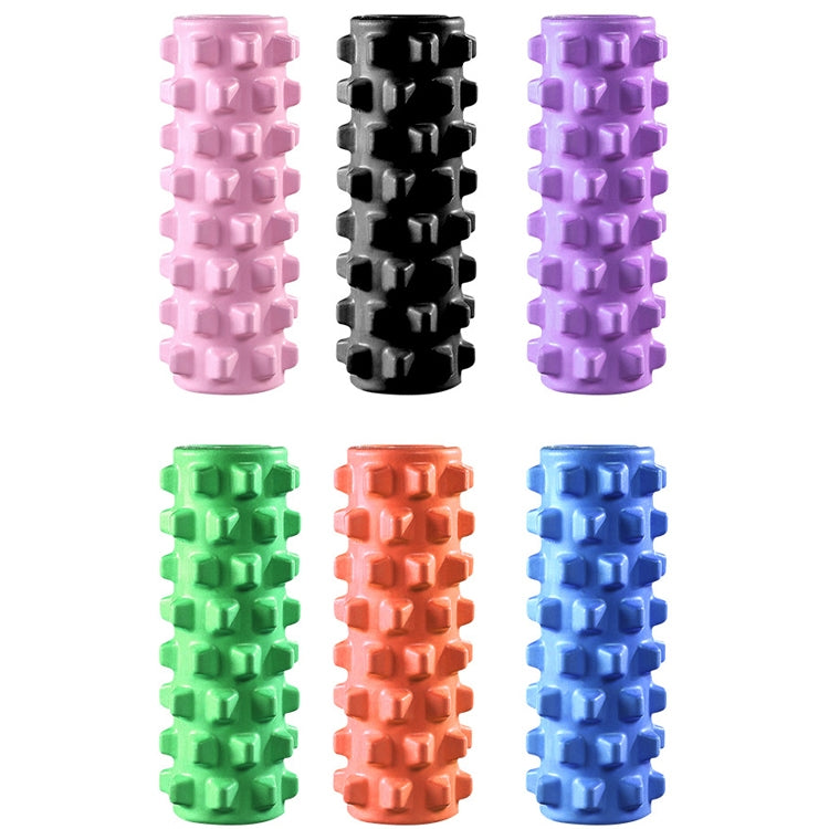 3 in 1 Eva Foam Roller Hollow Muscle Relaxation Roller Yoga Column Set, Length:  45cm (Purple Wolf Tooth) - free shipping - PMC TechLife - Order now!