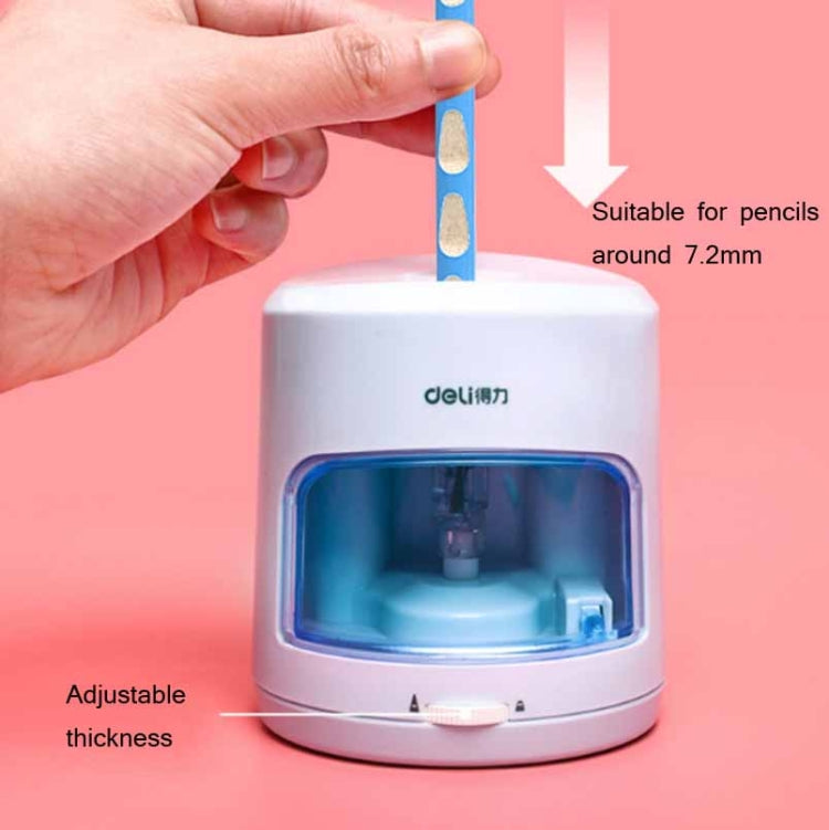 Deli Student Electric Stationery Set Desktop Cleaner/Electric Eraser/Electric Pencil Sharpener(Pink) - free shipping - PMc TechLife - Order now!