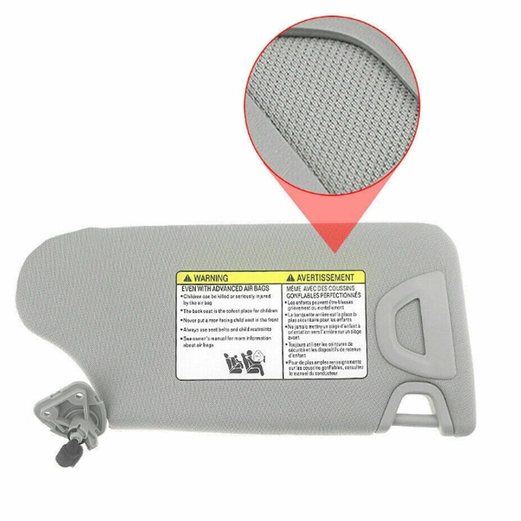 Driver Side Sun Visor Suitable For Nissan Teana 2013-2016 96401-3TA2A(Gray) - Interior Mirrors by PMC TechLife | Online Shopping South Africa | PMC TechLife | Buy Now Pay Later Mobicred