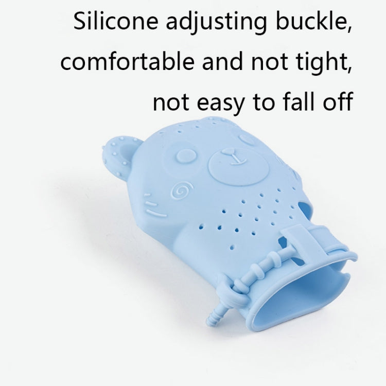 2 PCS Baby Molar Gloves Children Soothing Silicone Teether Molar Stick Maternal And Child Toy(Blue) - Cups & Silicone Nipple by PMC TechLife | Online Shopping South Africa | PMC TechLife | Buy Now Pay Later Mobicred