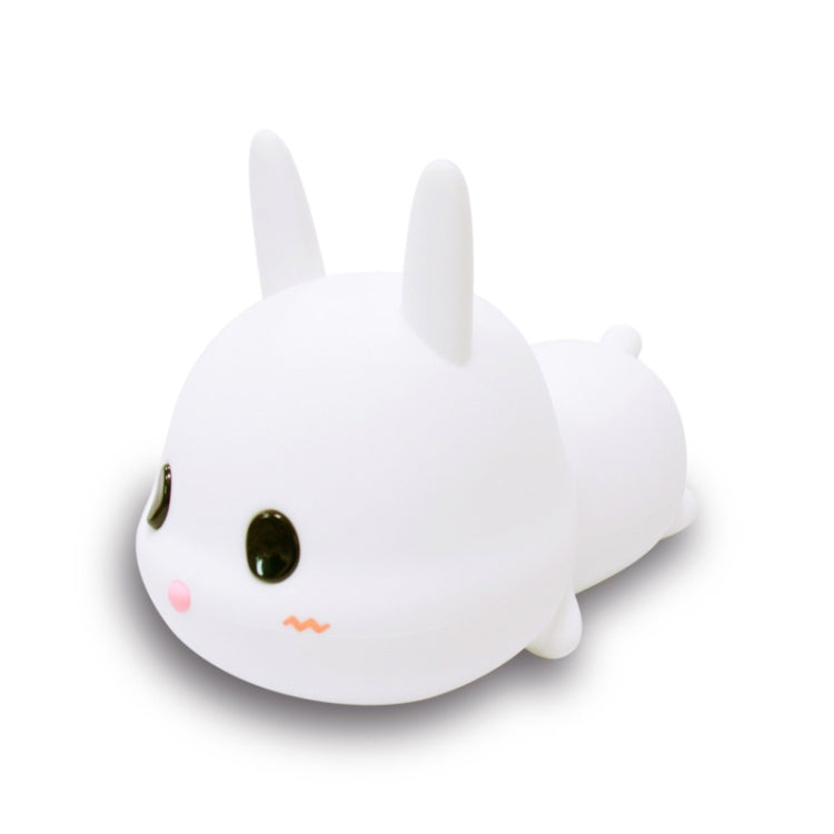 Cute Rabbit Pet Night Light Bedside Nursing Eye Protection Children Sleeping Silicone Lamp(Press Version) - Night Lights by PMc TechLife | Online Shopping South Africa | PMc TechLife | Buy Now Pay Later Mobicred