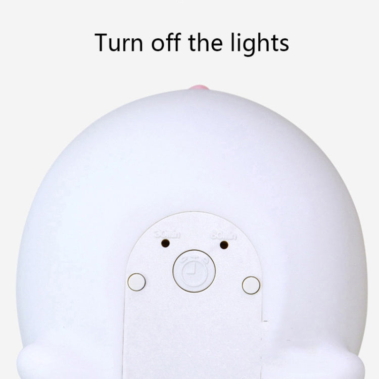 Cute Rabbit Pet Night Light Bedside Nursing Eye Protection Children Sleeping Silicone Lamp(Press Version) - Night Lights by PMc TechLife | Online Shopping South Africa | PMc TechLife | Buy Now Pay Later Mobicred
