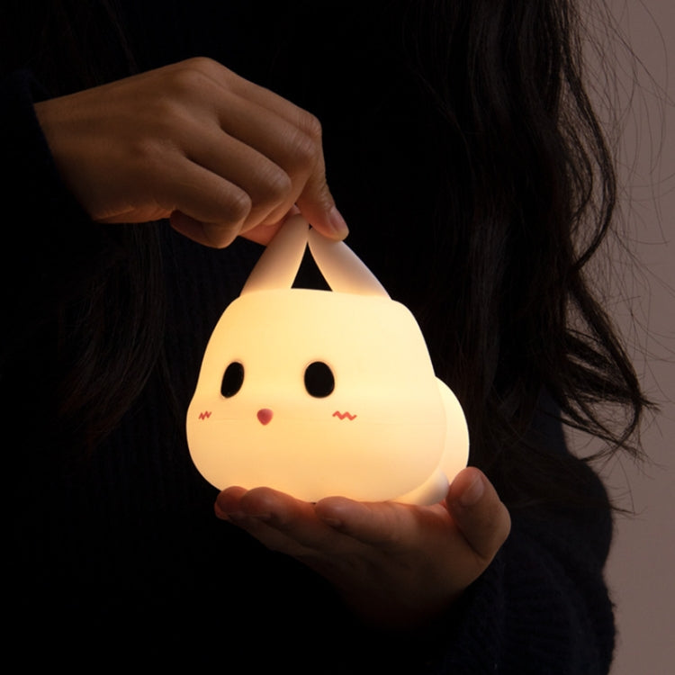Cute Rabbit Pet Night Light Bedside Nursing Eye Protection Children Sleeping Silicone Lamp(Press Version) - Night Lights by PMc TechLife | Online Shopping South Africa | PMc TechLife | Buy Now Pay Later Mobicred