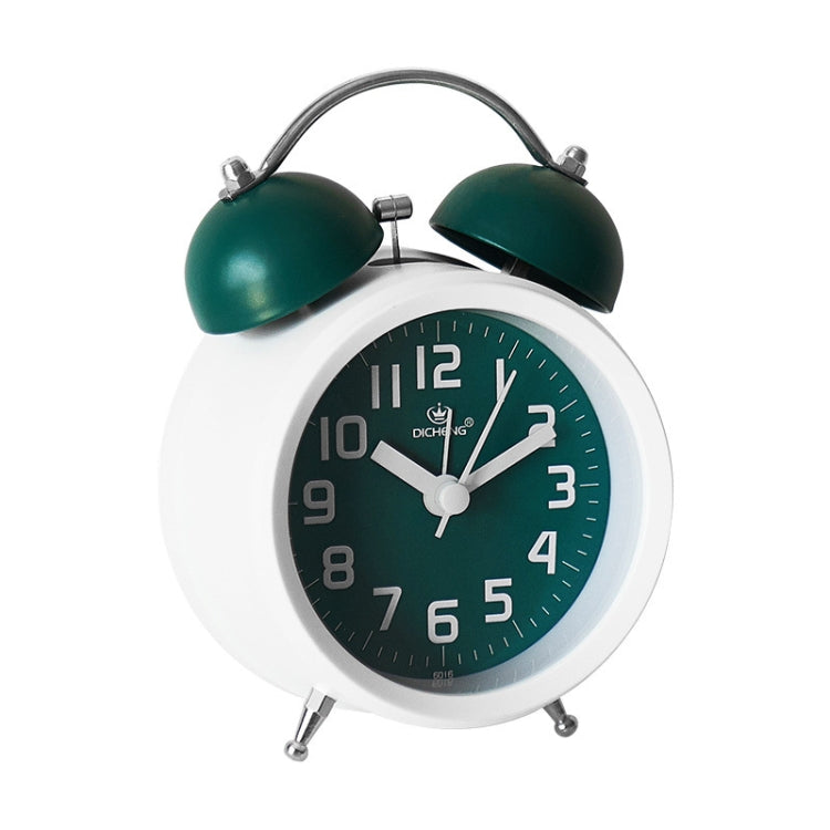6016 Simple Bell Small Alarm Clock Students Learning Bedside Clock With Night Light(Green) - Alarm Clocks by PMc TechLife | Online Shopping South Africa | PMc TechLife | Buy Now Pay Later Mobicred