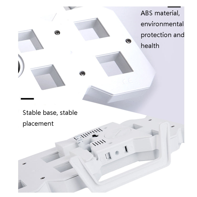 6609 3D Stereo LED Alarm Clock Living Room 3D Wall Clock, Colour: Red - Alarm Clocks by PMc TechLife | Online Shopping South Africa | PMc TechLife | Buy Now Pay Later Mobicred