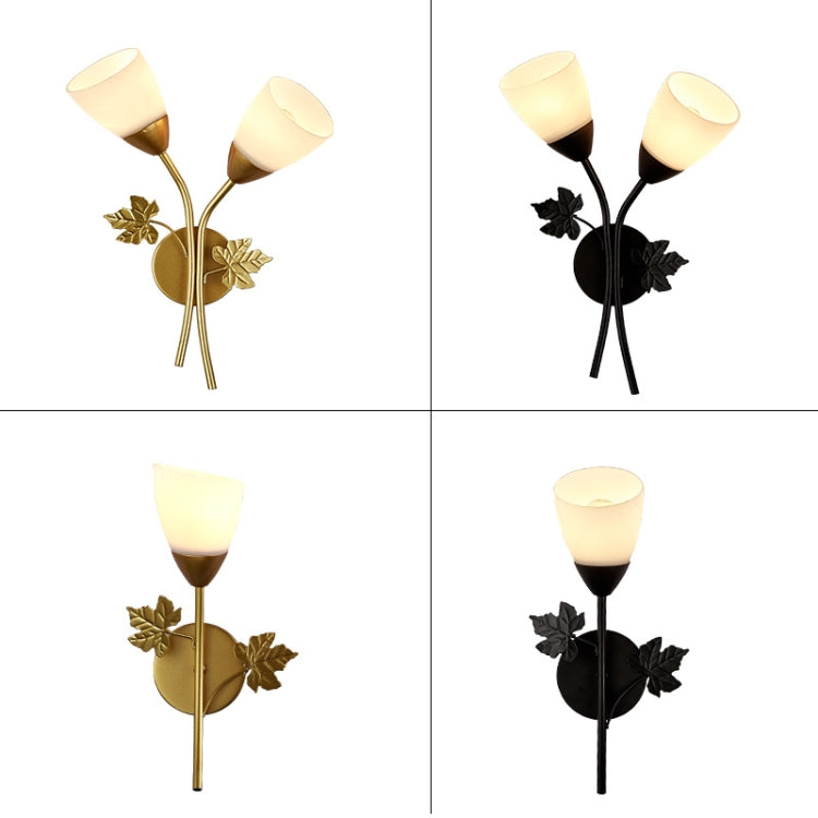 6014 Iron Wall Lights LED Bedroom Bedside Lights Postmodern Corridor Trump Light Hotel Restaurant Lighting, Power source: 12W Warm Light( Black Single Head) - Wall Lamps by PMc TechLife | Online Shopping South Africa | PMc TechLife | Buy Now Pay Later Mobicred