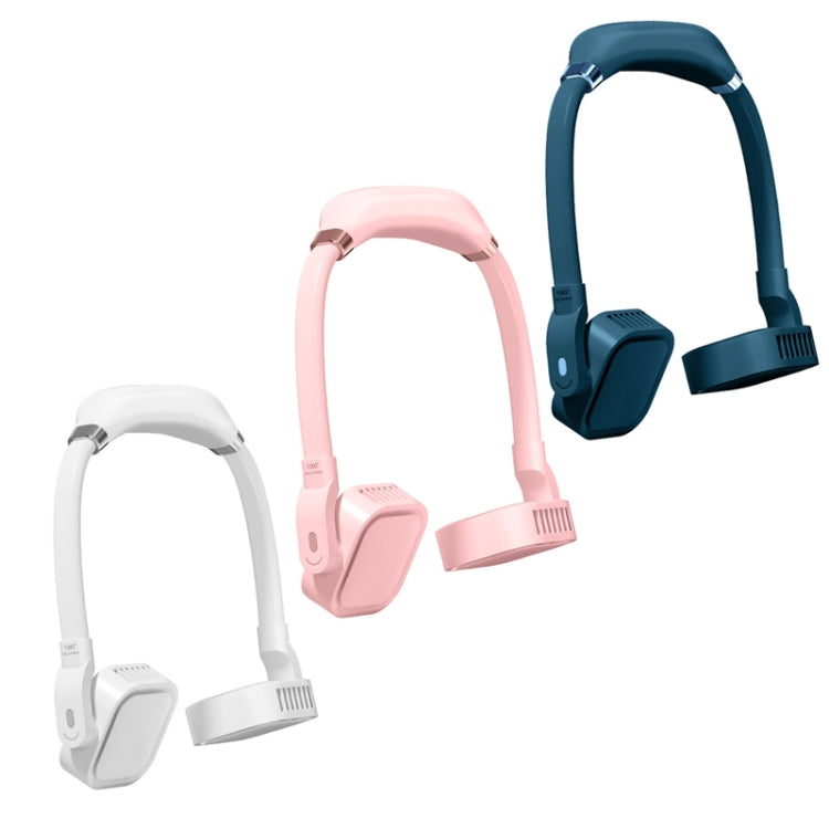 G2 Hanging Neck Leafless Fan Outdoor Student Sports Mini USB Silent Fan, Colour: 2000MAH Night Green - free shipping - PMC Jewellery - Order now!
