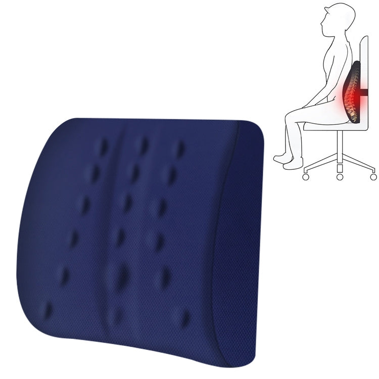 Lumbar Cushion Office Maternity Seat Cushion Car Lumbar Memory Foam Lumbar Pillow,Style: Standard (Blue) - Cushions & Pillows by PMC TechLife | Online Shopping South Africa | PMC TechLife | Buy Now Pay Later Mobicred