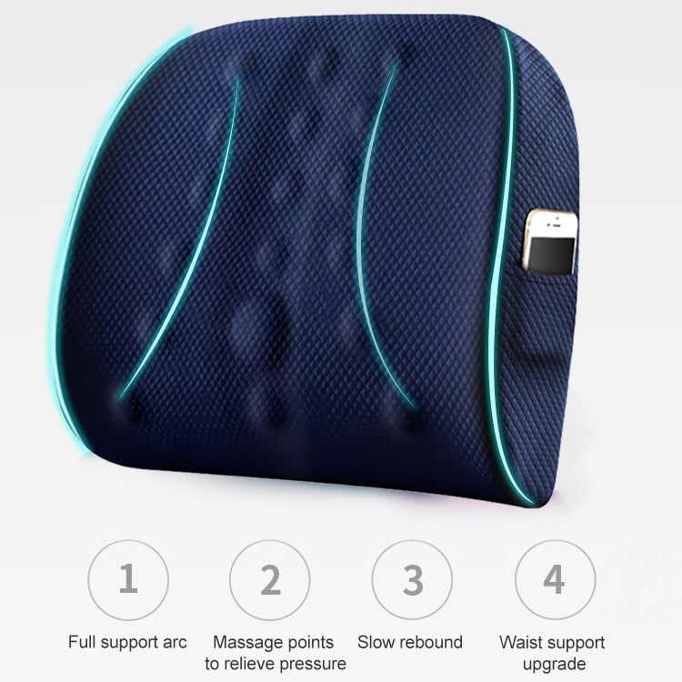 Lumbar Cushion Office Maternity Seat Cushion Car Lumbar Memory Foam Lumbar Pillow,Style: 3D Upgrade Core (Gray) - free shipping - PMC TechLife - Order now!