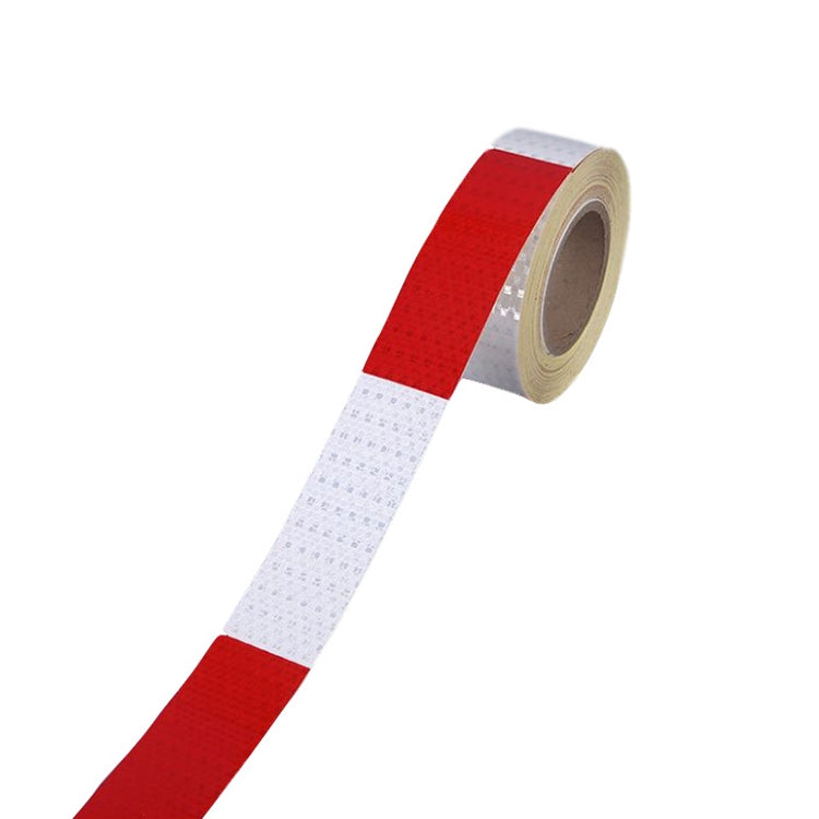 Red And White Car Reflective Film Annual Inspection Of The Car Body Stickers Road Reflective Barlights, Specification: A Roll - Reflective Material by PMc TechLife | Online Shopping South Africa | PMc TechLife | Buy Now Pay Later Mobicred
