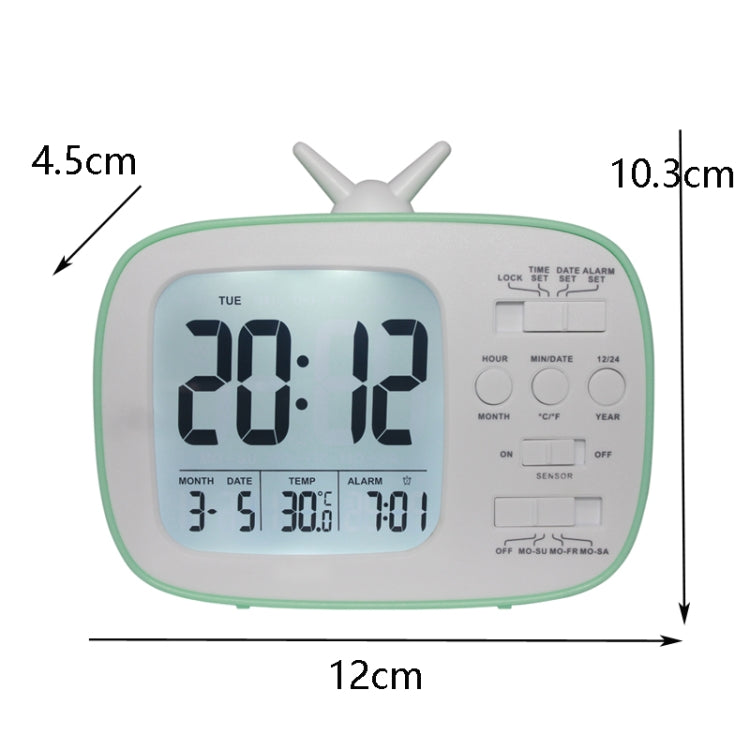G179 Retro TV Alarm Clock Student Dormitory Bed Electronic Clock(Pink English Version) - Novelty Clock by PMc TechLife | Online Shopping South Africa | PMc TechLife | Buy Now Pay Later Mobicred