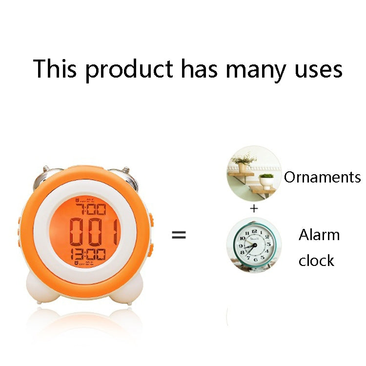 0705 Big Volume Simple Three-Dimensional LED Alarm Clock Mute Luminous Electronic Clock(Black Shell Blue) - Novelty Clock by PMc TechLife | Online Shopping South Africa | PMc TechLife | Buy Now Pay Later Mobicred