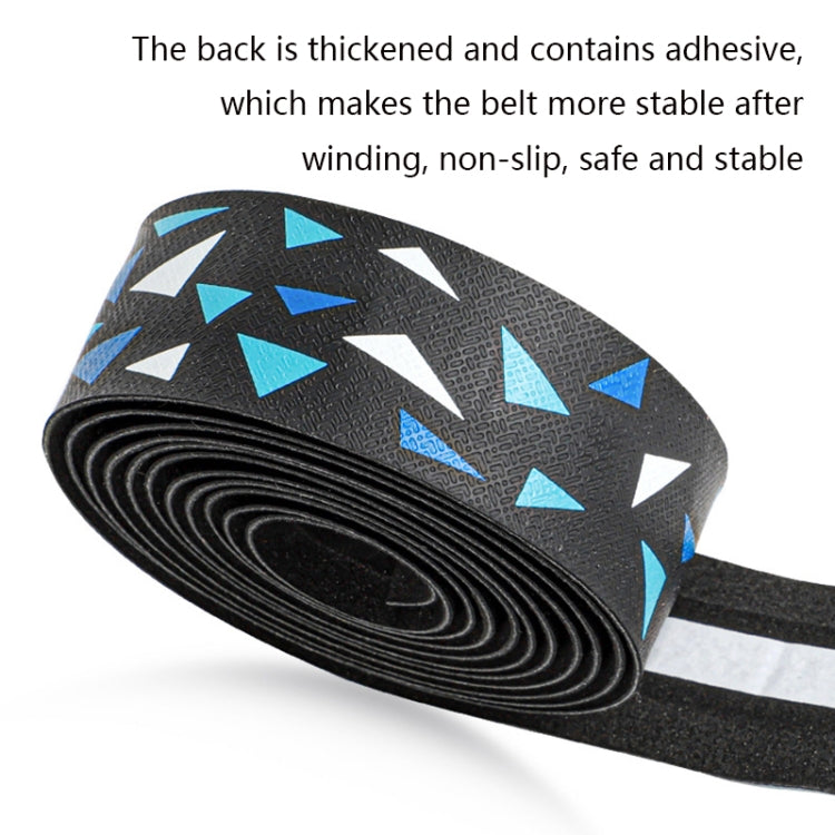 WEST BIKING YP0804045 Color PU Handlebars Stain Resistant Washable Non-Slip Bicycle Straps Cycling Accessories(Blue and White) - free shipping - PMC TechLife - Order now!