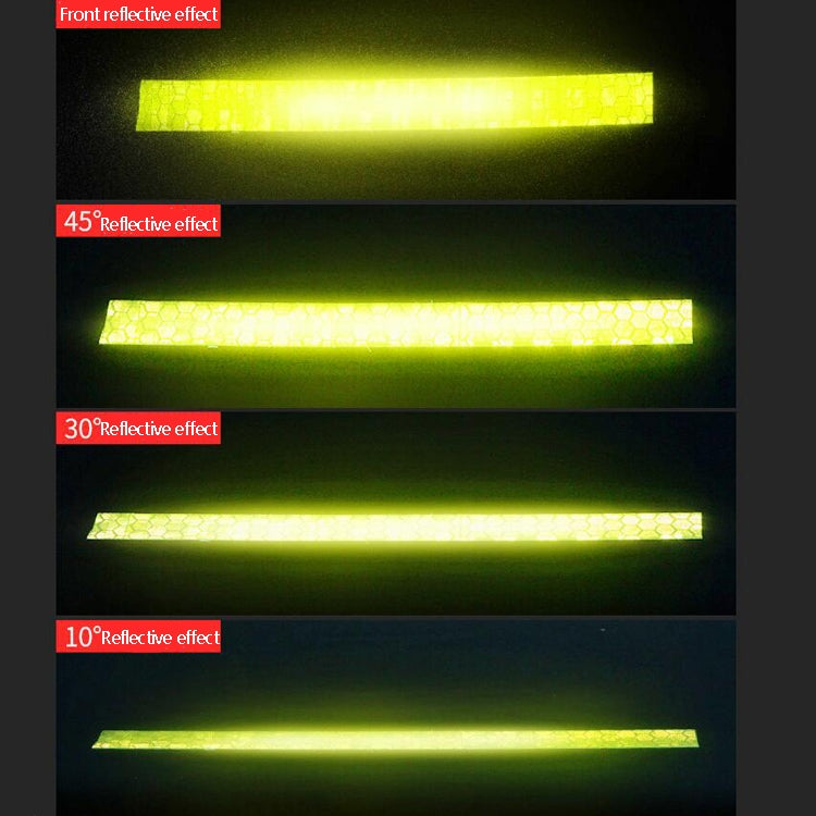 PVC Lattice Reflective Belt Generic Film Traffic Safety Facilities Anti-Collision Warning Stickers(Red Yellow) - Warning Sticker by PMC Jewellery | Online Shopping South Africa | PMC Jewellery | Buy Now Pay Later Mobicred