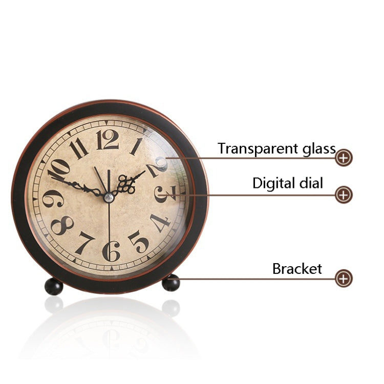 G51 Personality Retro Alarm Clock Bed Mute Metal Student Alarm Clock, Colour: Black 2 - Novelty Clock by PMc TechLife | Online Shopping South Africa | PMc TechLife | Buy Now Pay Later Mobicred