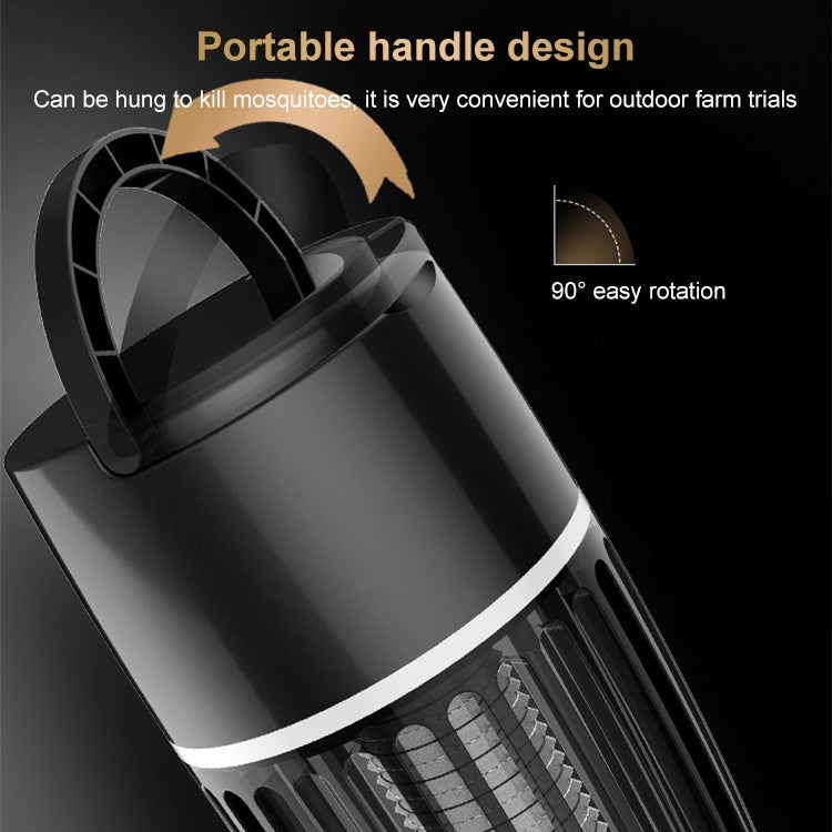 ALE-MWD-008 Home Bedroom Mute Mosquito Trap Mosquito Lamp Outdoor Non-Radiation Fly Mosquito Repellent, Product specifications: Charging Type 2000 MAH(Black) - free shipping - PMC TechLife - Order now!