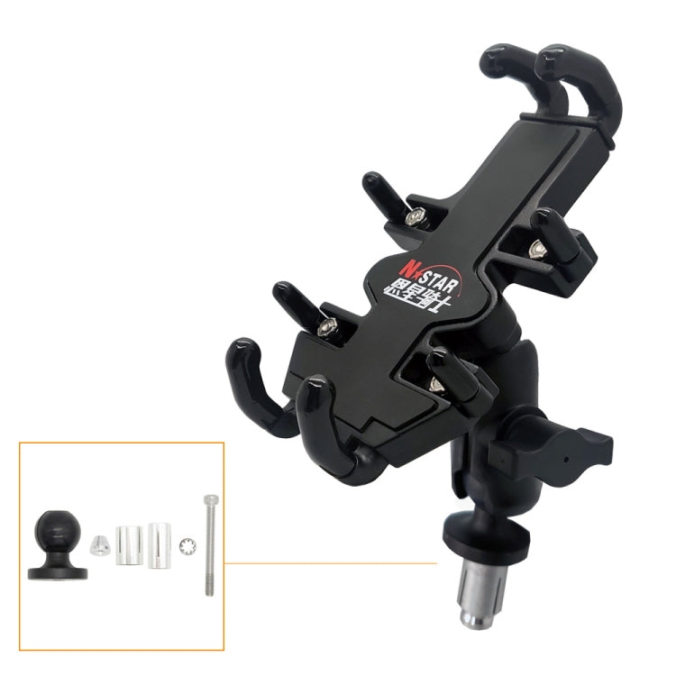 N-STAR NJN001 Motorcycle Bicycle Compatible Mobile Phone Bracket Aluminum Accessories Riding Equipment(With Expansion Head) - free shipping - PMC TechLife - Order now!