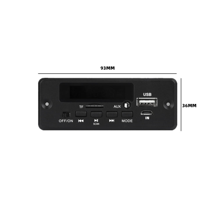 12V Folder Play With Power Amplifier MP3 Decoding Board With Recording Call Loss Motherboard With Bluetooth(Black) - Car MP3 & MP4 & MP5 by PMC TechLife | Online Shopping South Africa | PMC TechLife | Buy Now Pay Later Mobicred