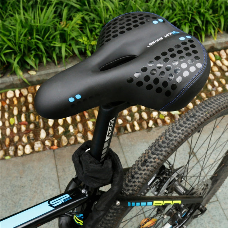 WEST BIKING YP0801083 Bicycle Taillight Thickened Soft And Comfortable Mountain Bike Seat Cushion(Black Blue) - free shipping - PMc TechLife - Order now!