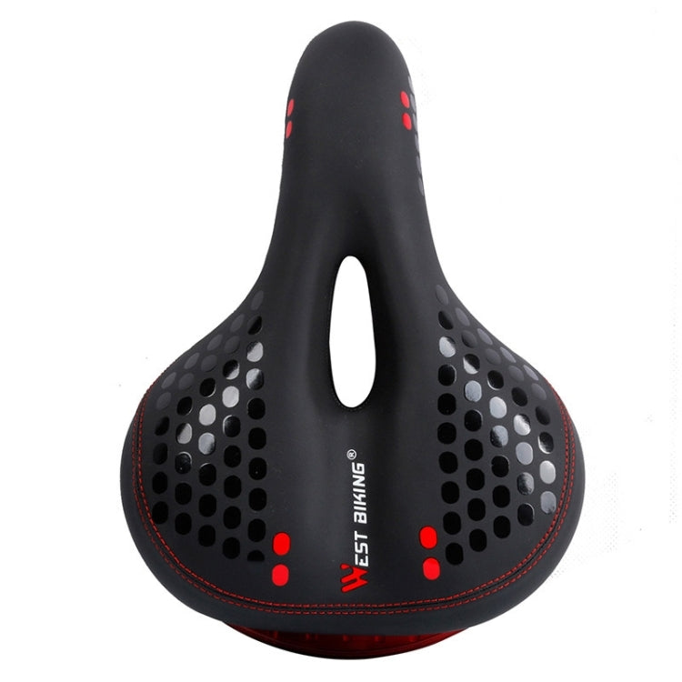 WEST BIKING YP0801083 Bicycle Taillight Thickened Soft And Comfortable Mountain Bike Seat Cushion(BlackRed) - free shipping - PMc TechLife - Order now!