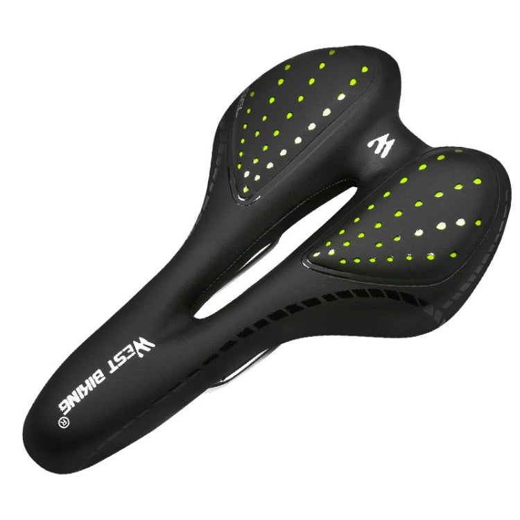 WEST BIKING YP0801086 Silicone Thickened Soft And Comfortable Bicycle Seat(Dark Green) - Bicycle Saddle by WEST BIKING | Online Shopping South Africa | PMc TechLife | Buy Now Pay Later Mobicred