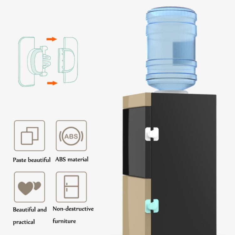 5 PCS Baby Refrigerator Water Dispenser Safety Lock Baby Safety Products(White) - Safety Equipment by PMC TechLife | Online Shopping South Africa | PMC TechLife | Buy Now Pay Later Mobicred