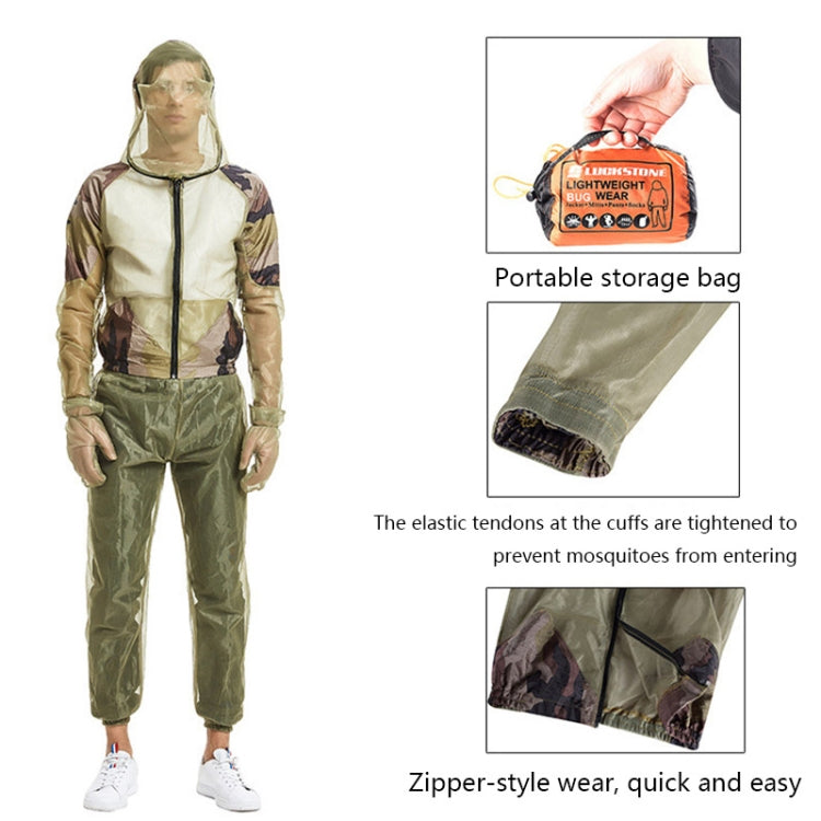 Camping Adventure Anti-Mosquito Bite Suit Summer Outdoor Fishing Breathable Mesh Anti-Mosquito Suit, Specification: Three-piece Full Set(S / M) - Anti-mosquito Clothing by PMC TechLife | Online Shopping South Africa | PMC TechLife | Buy Now Pay Later Mobicred