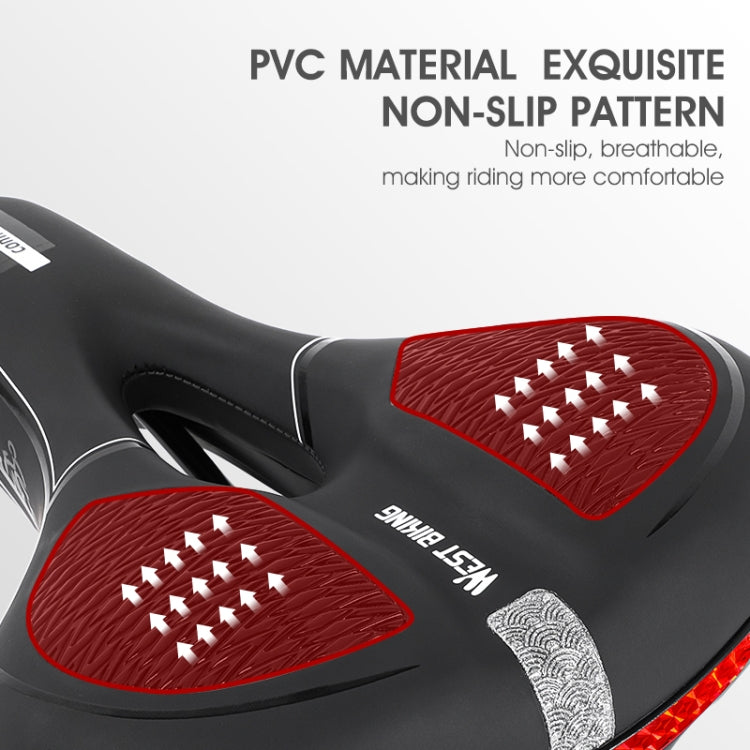 WESTBIKING Mountain Road  Bike Reflective Seat Cushion Soft Comfortable Seat Equipment Accessories, Colour: Casual - Bicycle Saddle by WESTBIKING | Online Shopping South Africa | PMc TechLife | Buy Now Pay Later Mobicred