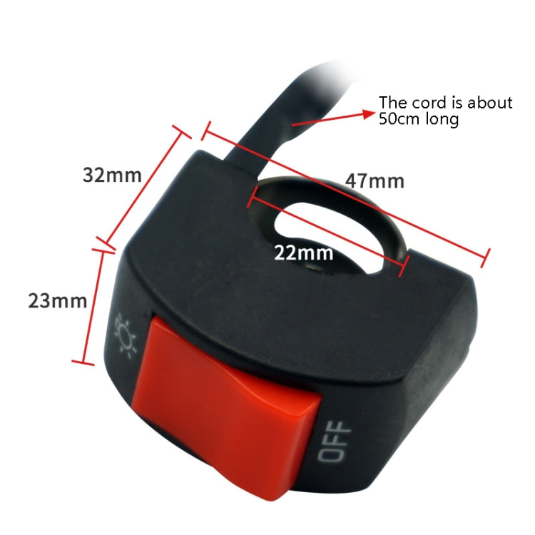 5 PCS Motorcycle Handlebar Tap Switch LED Headlight Break Extinguishing Fire Double Flash Switch(Black Button) - Electrical System by PMC TechLife | Online Shopping South Africa | PMC TechLife | Buy Now Pay Later Mobicred