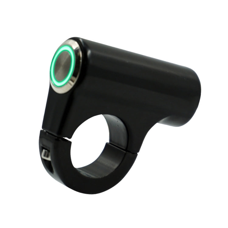 Motorcycle Electric Car Modified Accessories Faucet Handlebar Aluminum Alloy Speaker Large Light Shot Lamp Switch(Green Light Self-reset Flat Button 5 Line) - Electrical System by PMC TechLife | Online Shopping South Africa | PMC TechLife | Buy Now Pay Later Mobicred