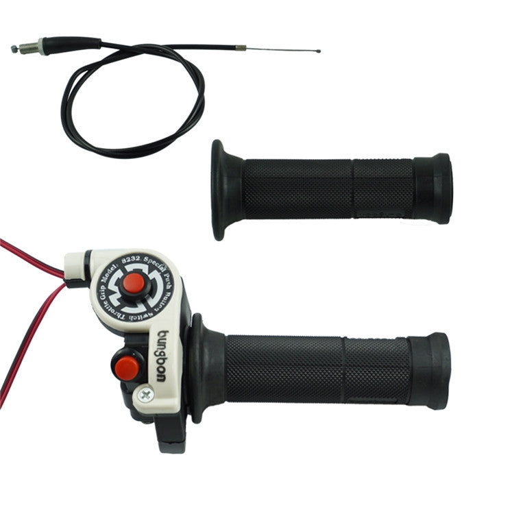 Bungbon KDJ-001 Motorcycle Modification Accessories Off-Road Vehicle Accelerator Handlebar Cover(White) - Grips by PMC TechLife | Online Shopping South Africa | PMC TechLife | Buy Now Pay Later Mobicred