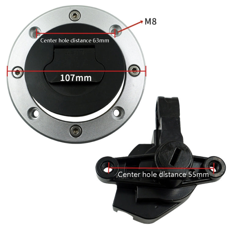 Motorcycle Modification Set Lock Fuel Tank Cover Electric Door Lock Suitable For Suzuki GSF600 / GSF1200 - Theft Protection by PMC TechLife | Online Shopping South Africa | PMC TechLife | Buy Now Pay Later Mobicred