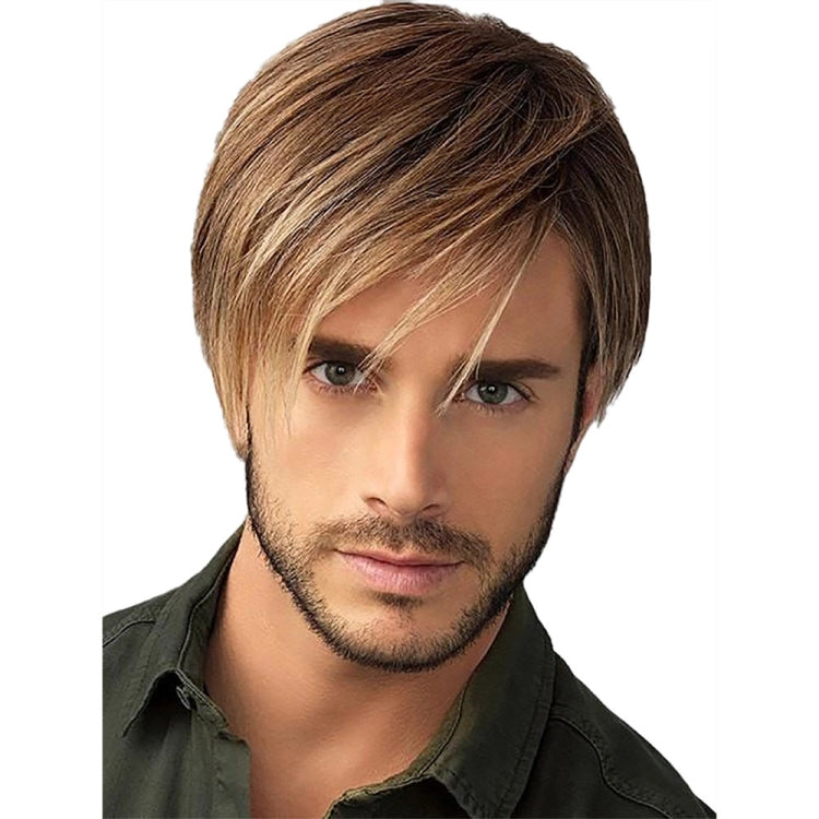 Men Realistic Natural High Temperature Wire Short Wigs(WIG-M45) - free shipping - PMC TechLife - Order now!