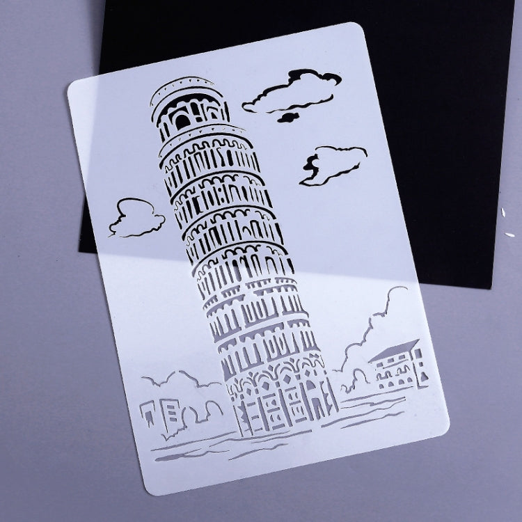 3 Pisa Tower Construction Series Painting Template Theme City A4 Label Template - Art Supplies by PMC TechLife | Online Shopping South Africa | PMC TechLife | Buy Now Pay Later Mobicred