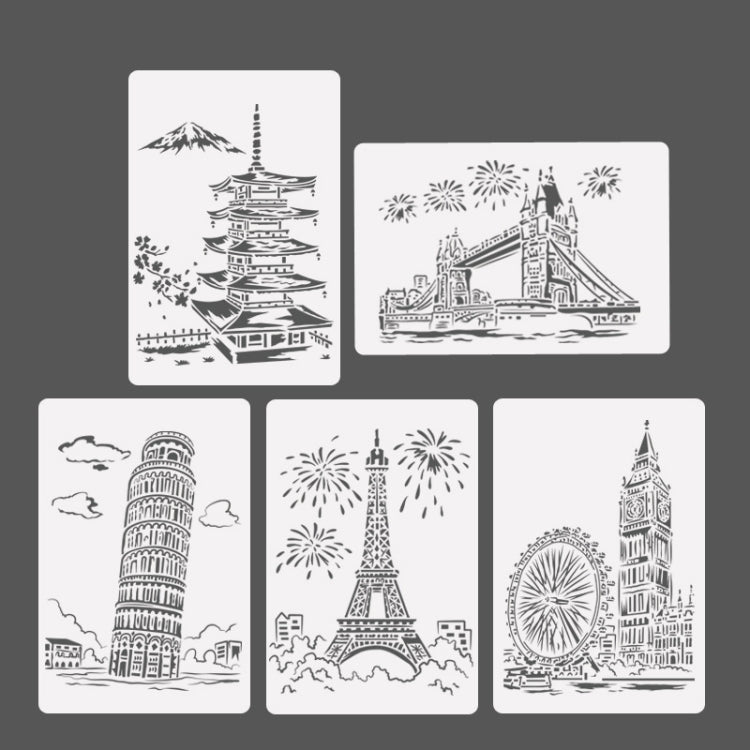 3 Pisa Tower Construction Series Painting Template Theme City A4 Label Template - Art Supplies by PMC TechLife | Online Shopping South Africa | PMC TechLife | Buy Now Pay Later Mobicred