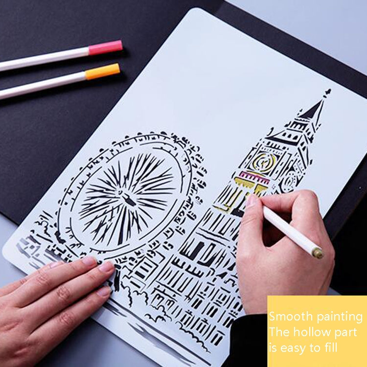 3 Pisa Tower Construction Series Painting Template Theme City A4 Label Template - Art Supplies by PMC TechLife | Online Shopping South Africa | PMC TechLife | Buy Now Pay Later Mobicred